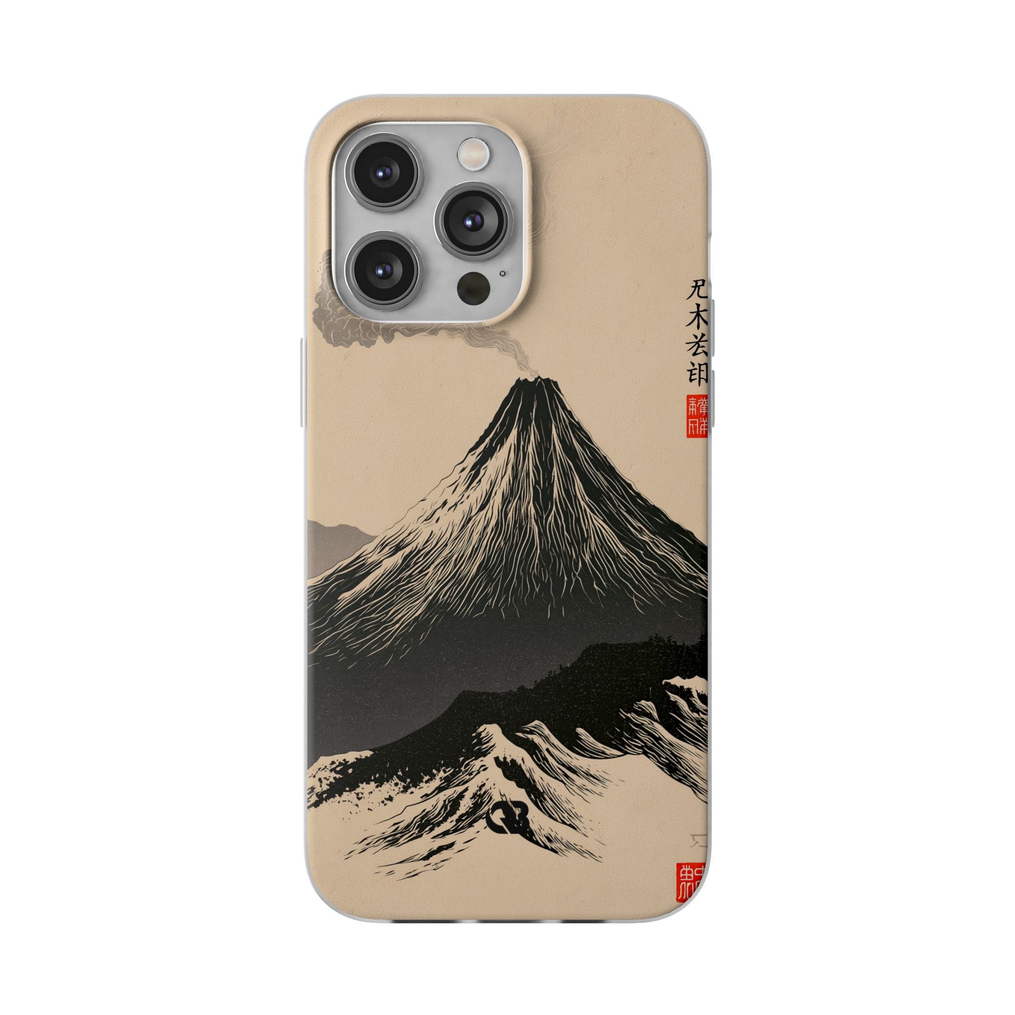 Beige Lite Phone Case for iPhone - Obsidian Ink Summit