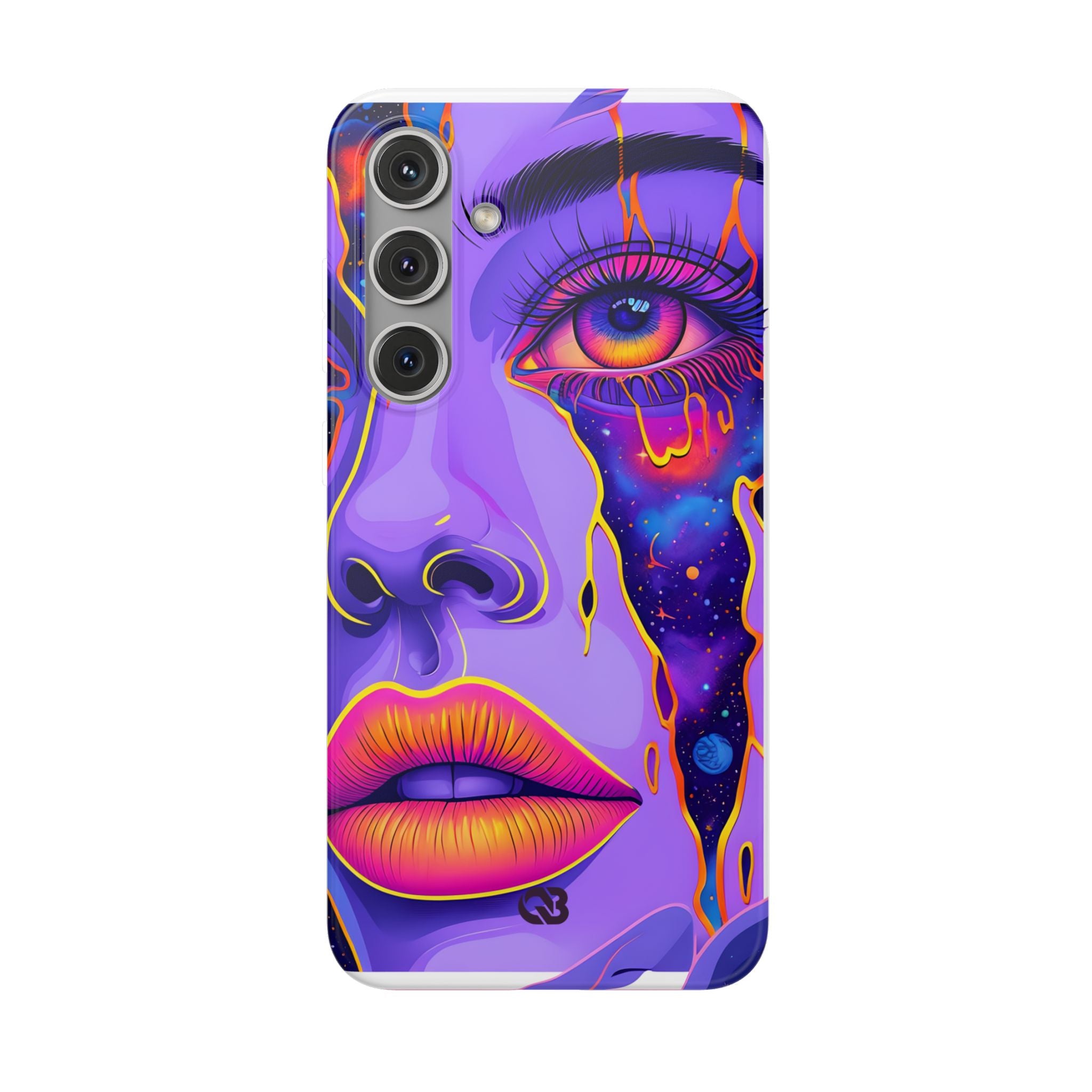 Violet Cosmic Gaze · Soft Custodia per Samsung