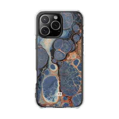 Astral Orb Resonance · Clear Impact Magnetic Phone Case for iPhone · Blue