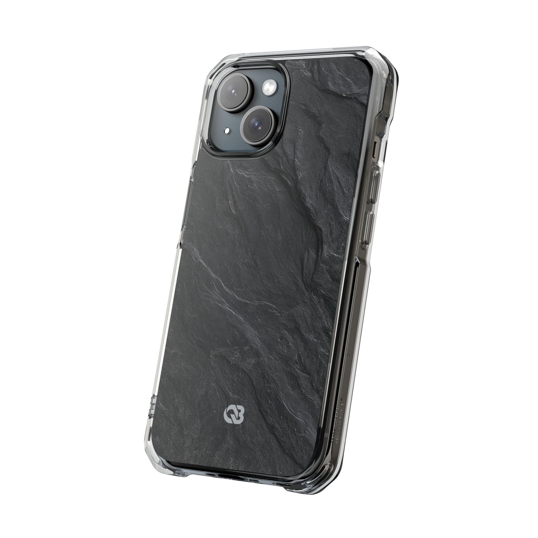 Black Impact MagSafe Phone Case for iPhone - Midnight Slate Ridge
