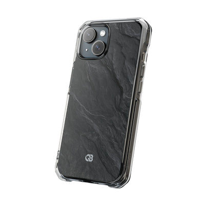 Black Impact MagSafe Phone Case for iPhone - Midnight Slate Ridge