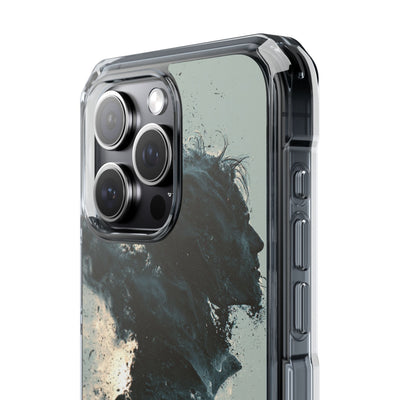 Ashen Dissolution · Clear Impact Magnetic Phone Case for iPhone ·  Black