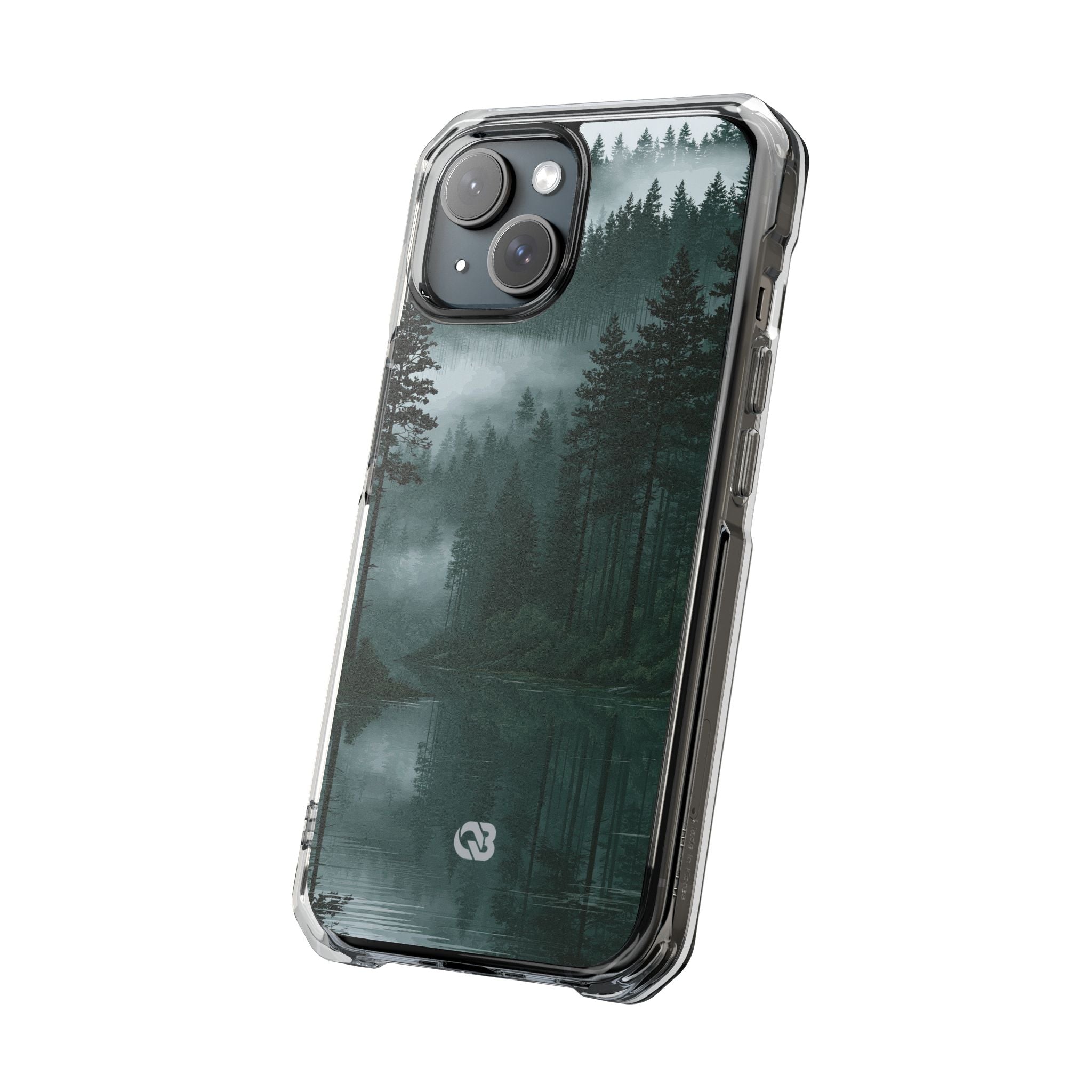 Green Impact MagSafe Phone Case for iPhone - Misty Evergreen Mirror