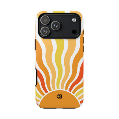Amber Solar Waves · Tough Phone Case for iPhone