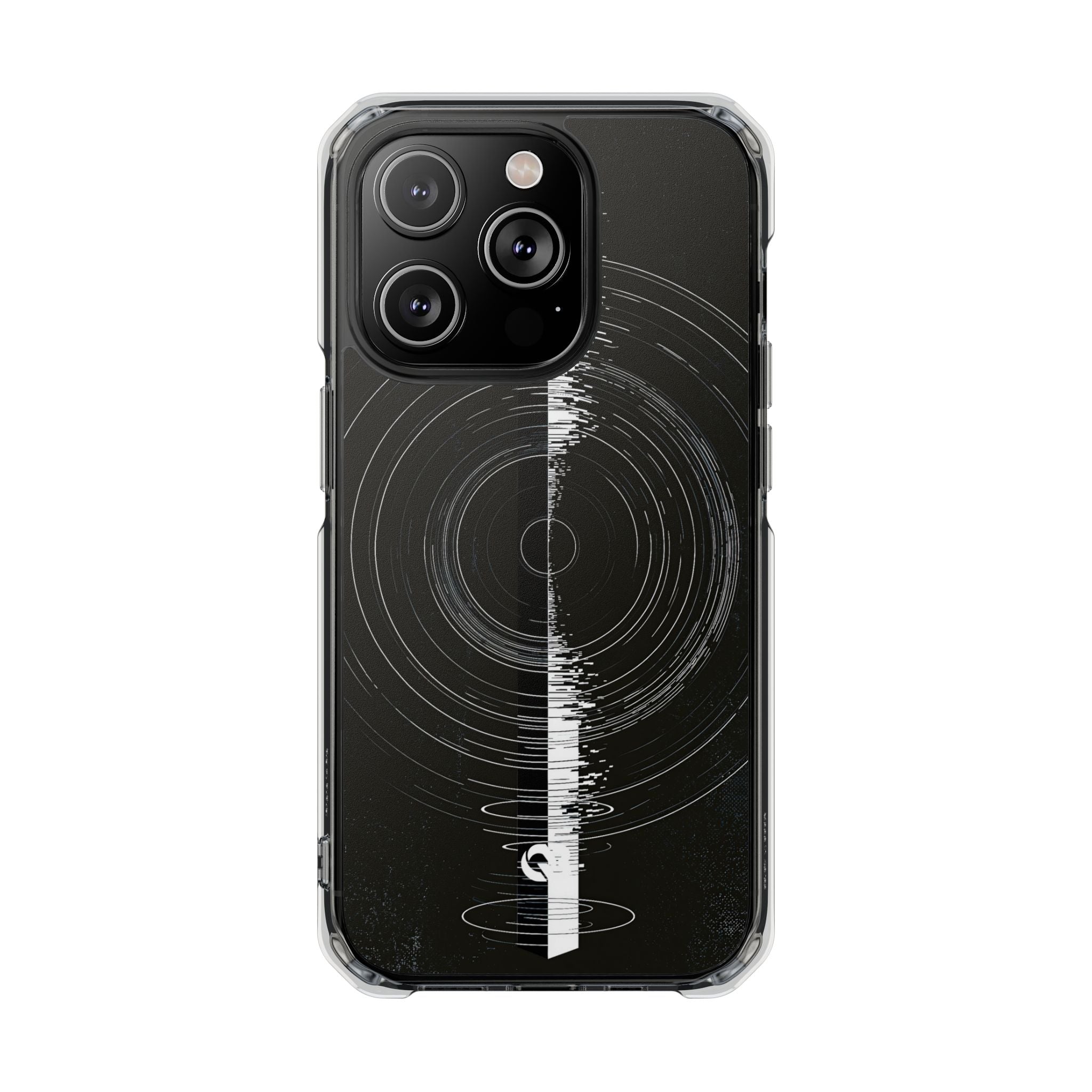 Black Impact MagSafe Phone Case for iPhone - Obsidian Orbital Signal