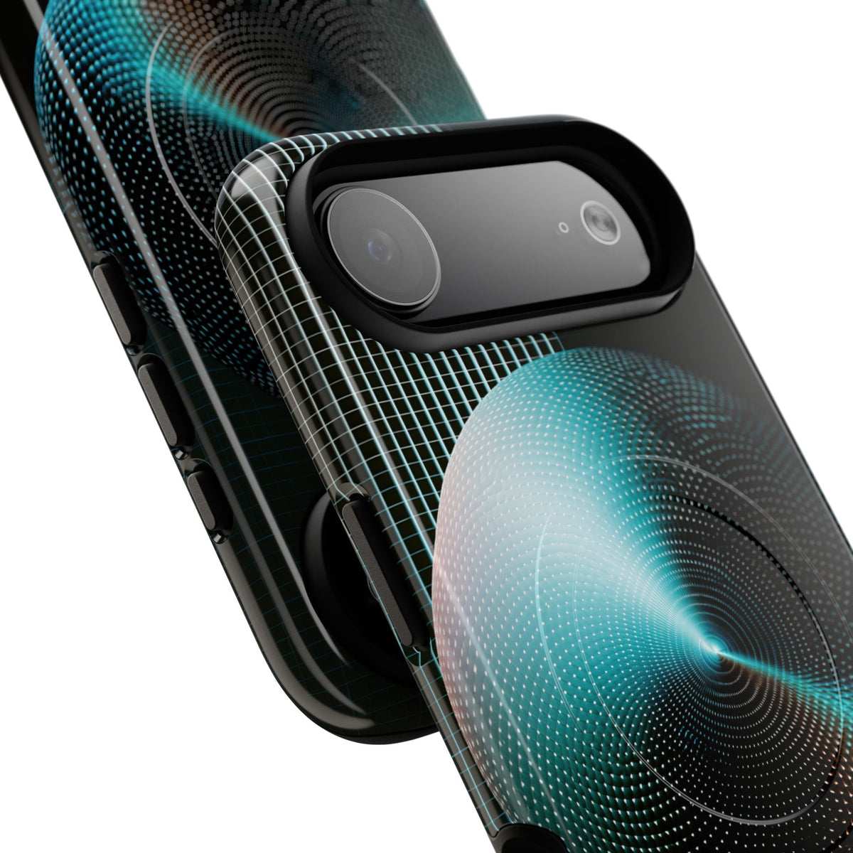 Blue Tough 2.0 Magsafe Phone Case for iPhone - Cyan Vector Sphere