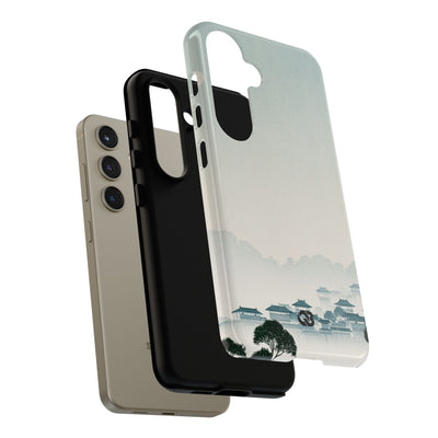 Blue Tough Phone Case for Samsung - Mist Valley Pagoda