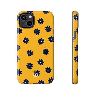 Navy Daisy Mustard · Tough Phone Case for iPhone