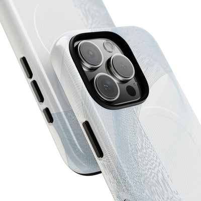 Glacial Contour Waves · Tough 2.0 Magnetic Phone Case for iPhone · White