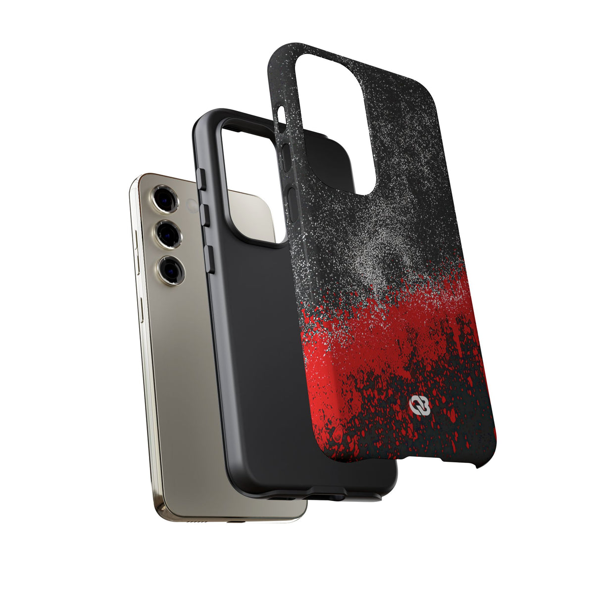 Crimson Noir Drip · Tough Phone Case for Samsung · Black