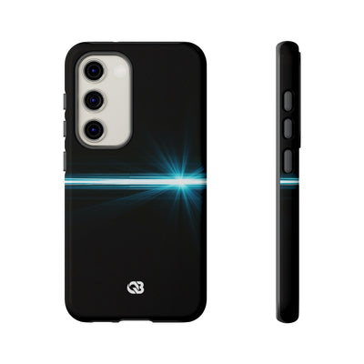Blue Tough Phone Case for Samsung - Electric Cyan Ray