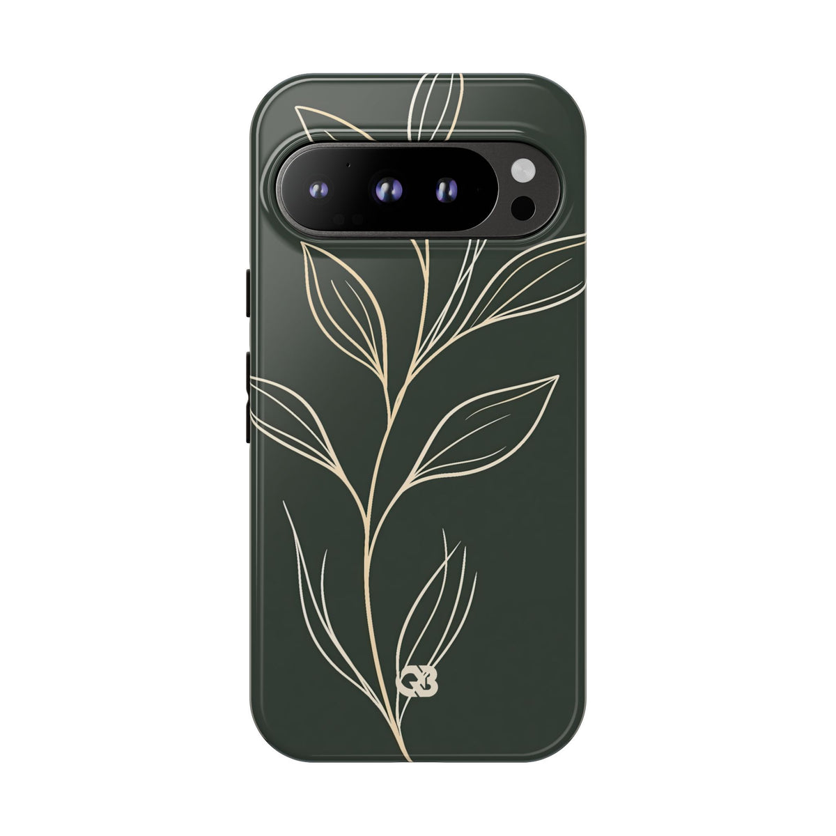 Minimal Botanical Stem · Tough Phone Case for Pixel ·  Green
