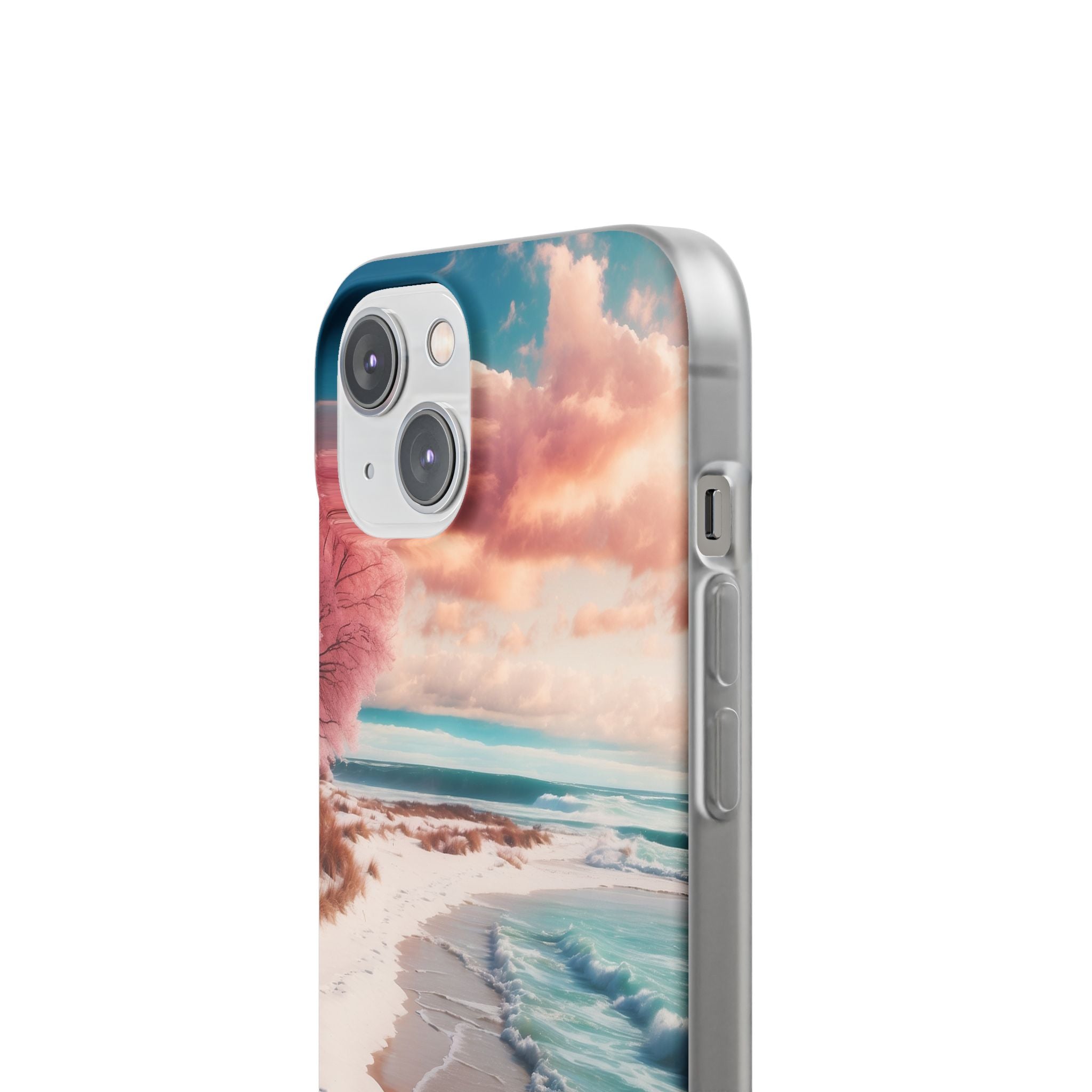 Pink Tree Breeze iPhone 14 Skal - Mjuk