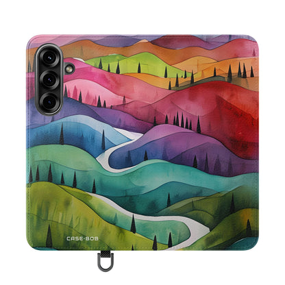 White Pathway - Samsung S25 Case - Wallet