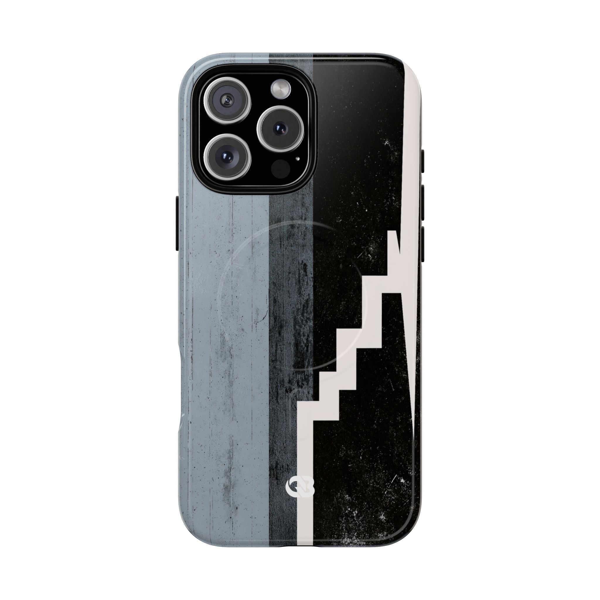 Grey Tough 2.0 Magsafe Phone Case for iPhone - Industrial Concrete Void