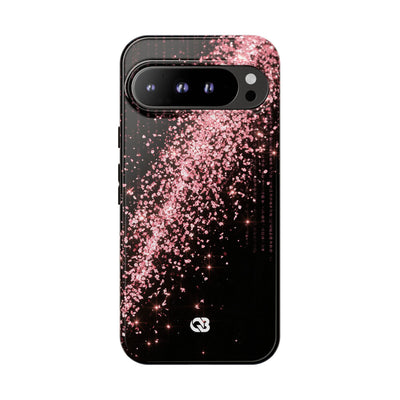 Rose Digital Cascade · Tough Phone Case for Pixel ·  Pink