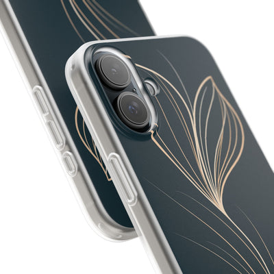 Teal Lite Phone Case for iPhone - Sandstone Silk Flora