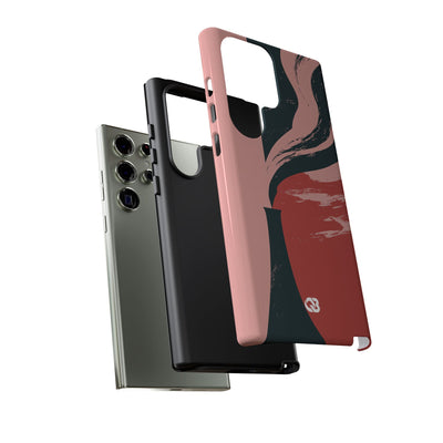 Pink Tough Phone Case for Samsung - Cinder Rose Plume
