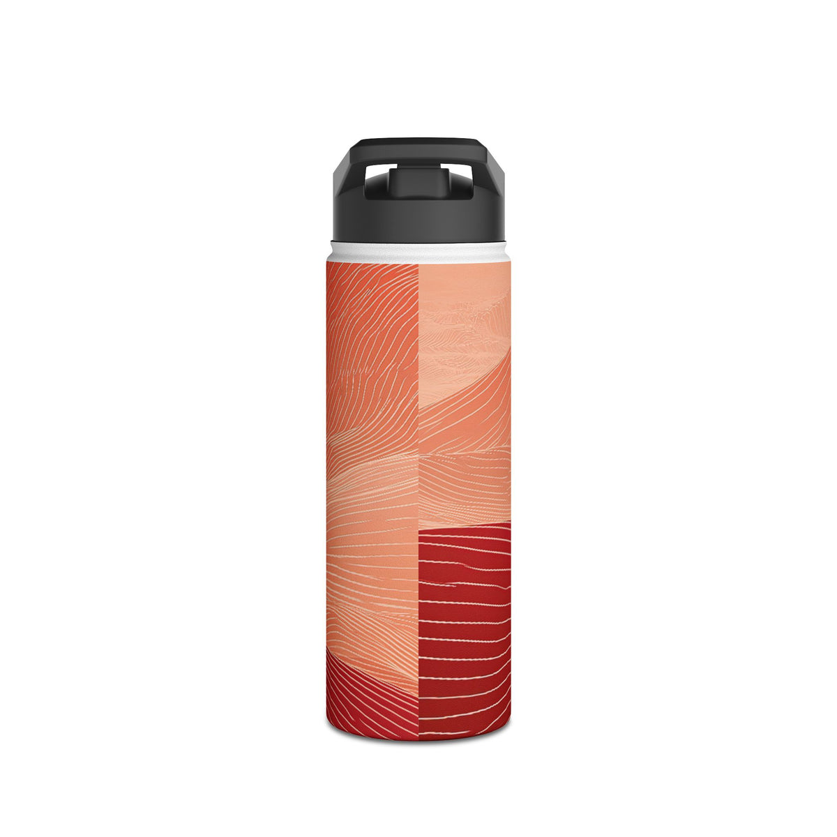 Crimson Dune Horizon · Insulated Water Bottle · Red