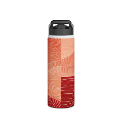 Crimson Dune Horizon · Insulated Water Bottle · Red