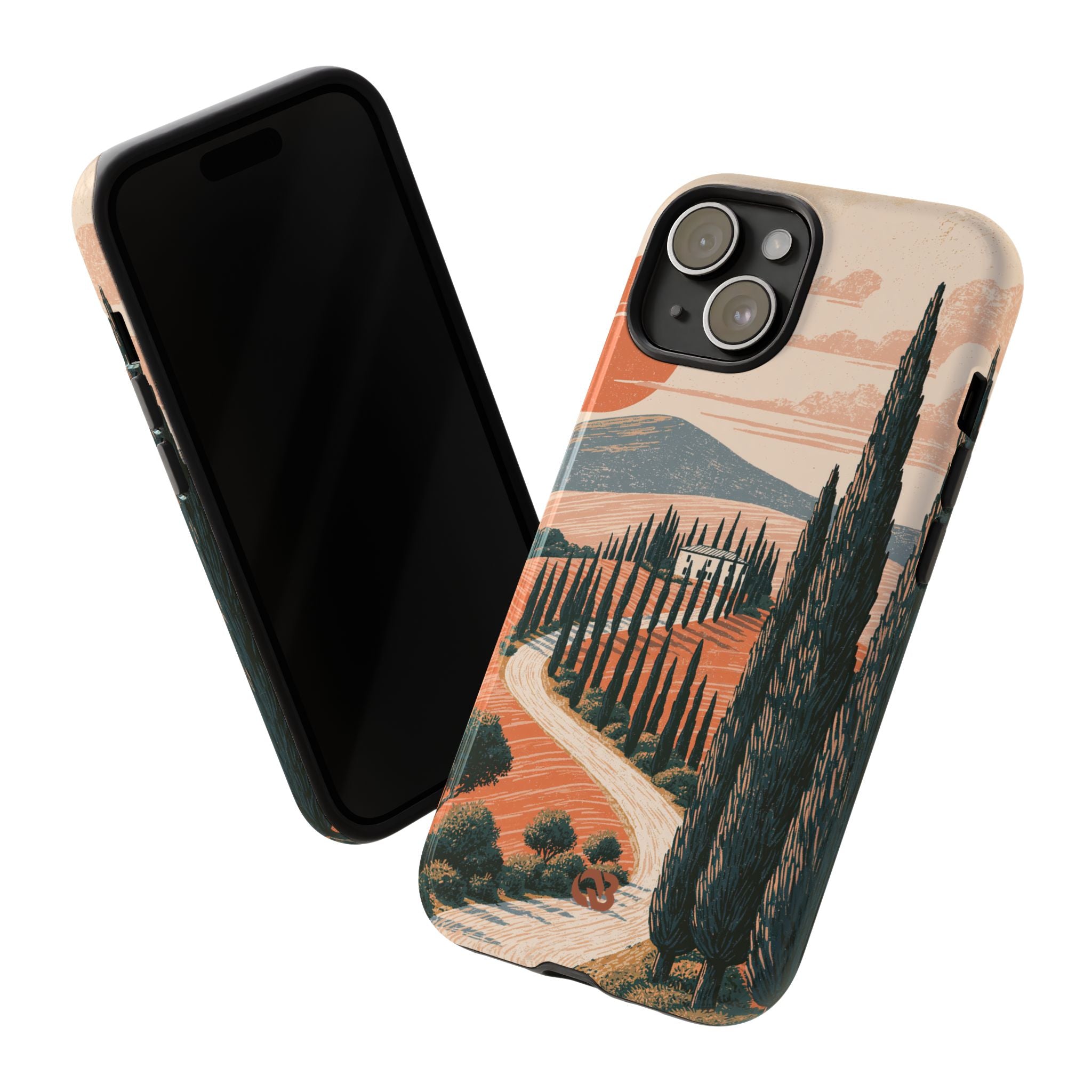 Orange Tough Phone Case for iPhone - Terracotta Ridge Trail