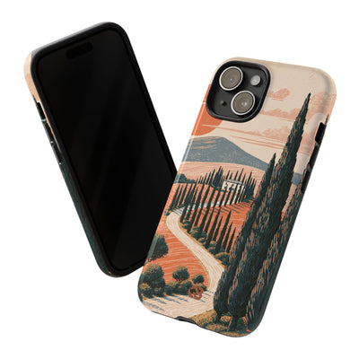 Orange Tough Phone Case for iPhone - Terracotta Ridge Trail