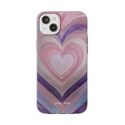 Strahlendes Heartbrush iPhone 14 Plus Case - Soft