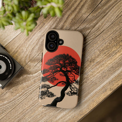 Crimson Pine Solitude · Tough Phone Case for iPhone · Beige