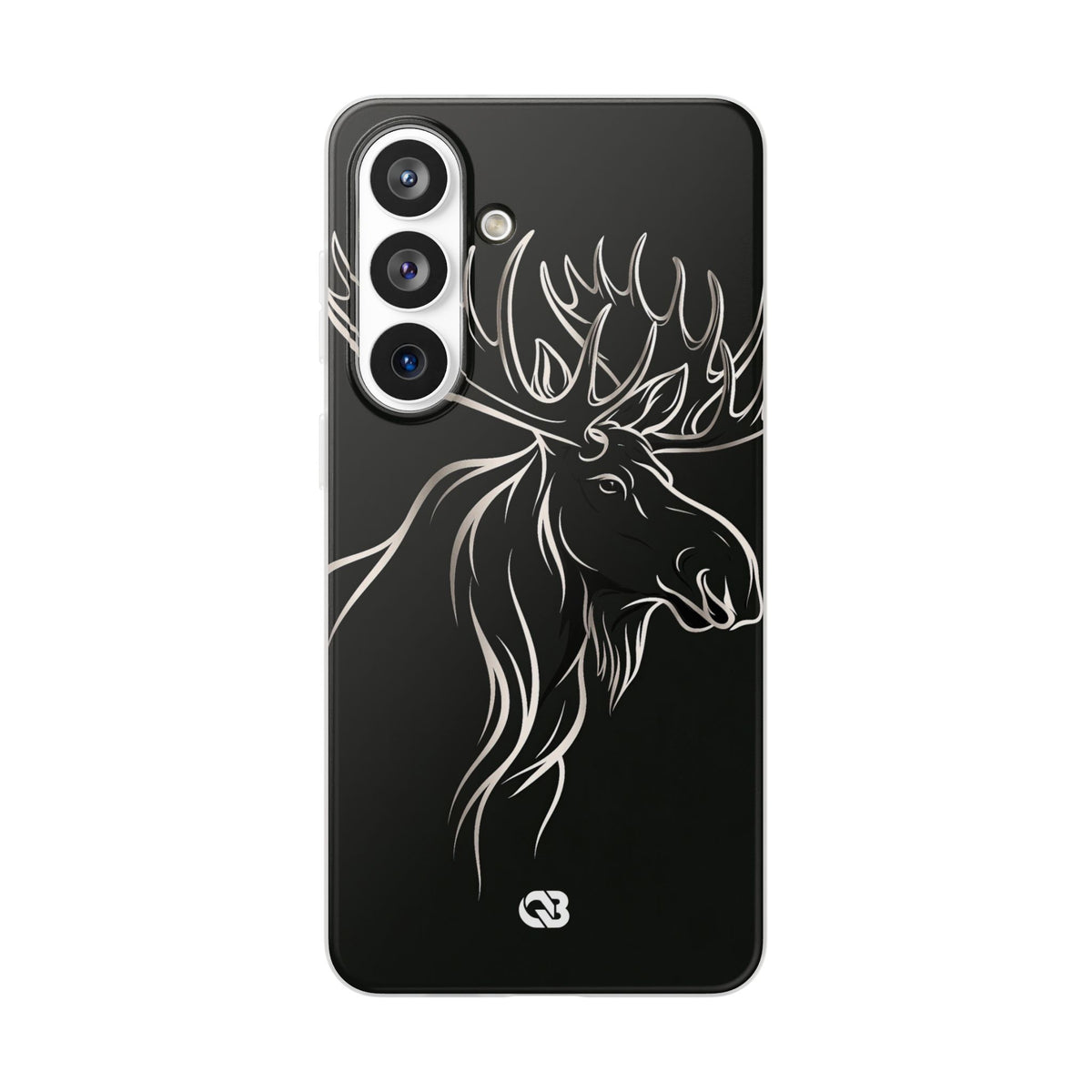 Nordic Moose Contour · Lite Phone Case for Samsung · Black