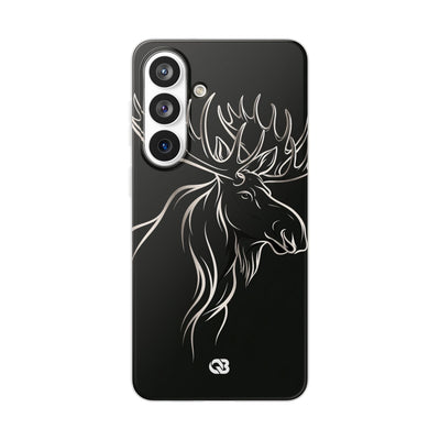 Nordic Moose Contour · Lite Phone Case for Samsung · Black