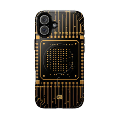 Gold Tough 2.0 Magsafe Phone Case for iPhone - Cyber Gold Processor