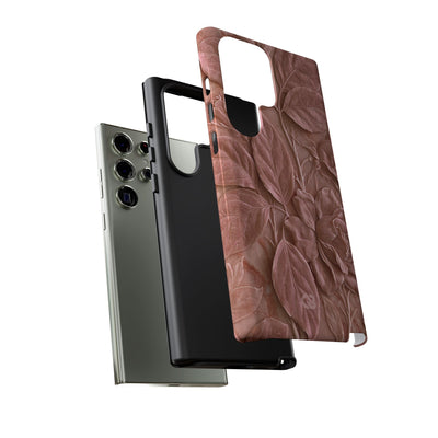 Blush Rose Relief · Tough Phone Case for Samsung · Pink