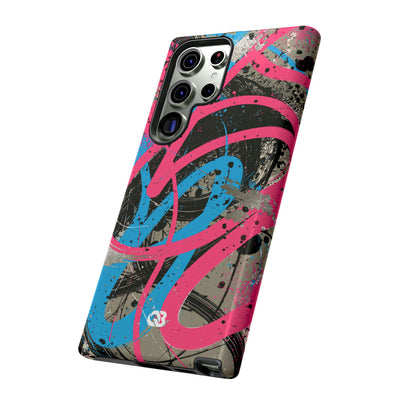 Cyber Splatter Flow · Tough Phone Case for Samsung · Pink