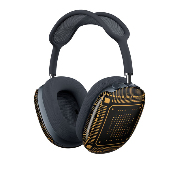 Golden Circuit Architecture · Hard Case for AirPods Max · Gold
