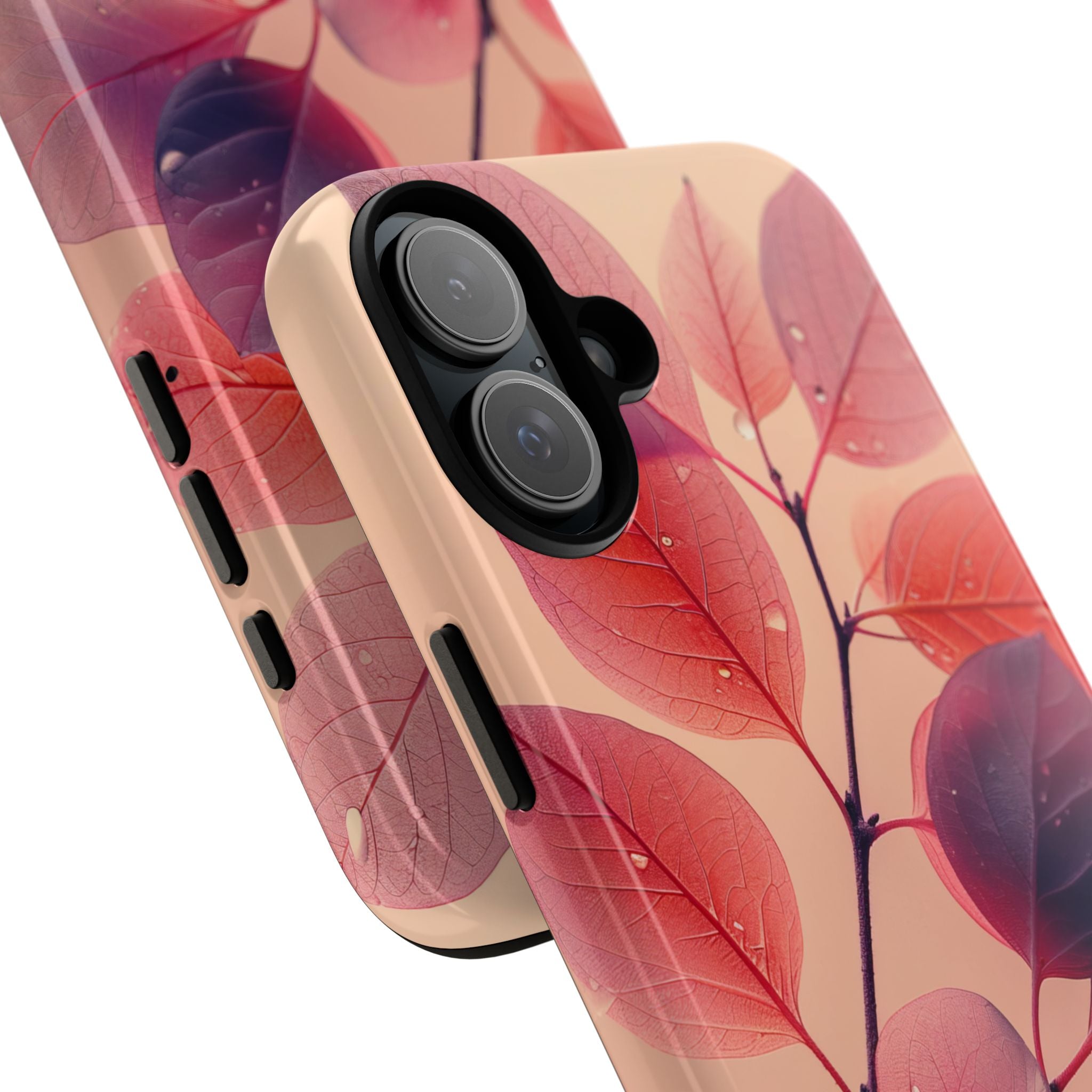 Dewy Magenta Foliage · Tough Phone Case for iPhone