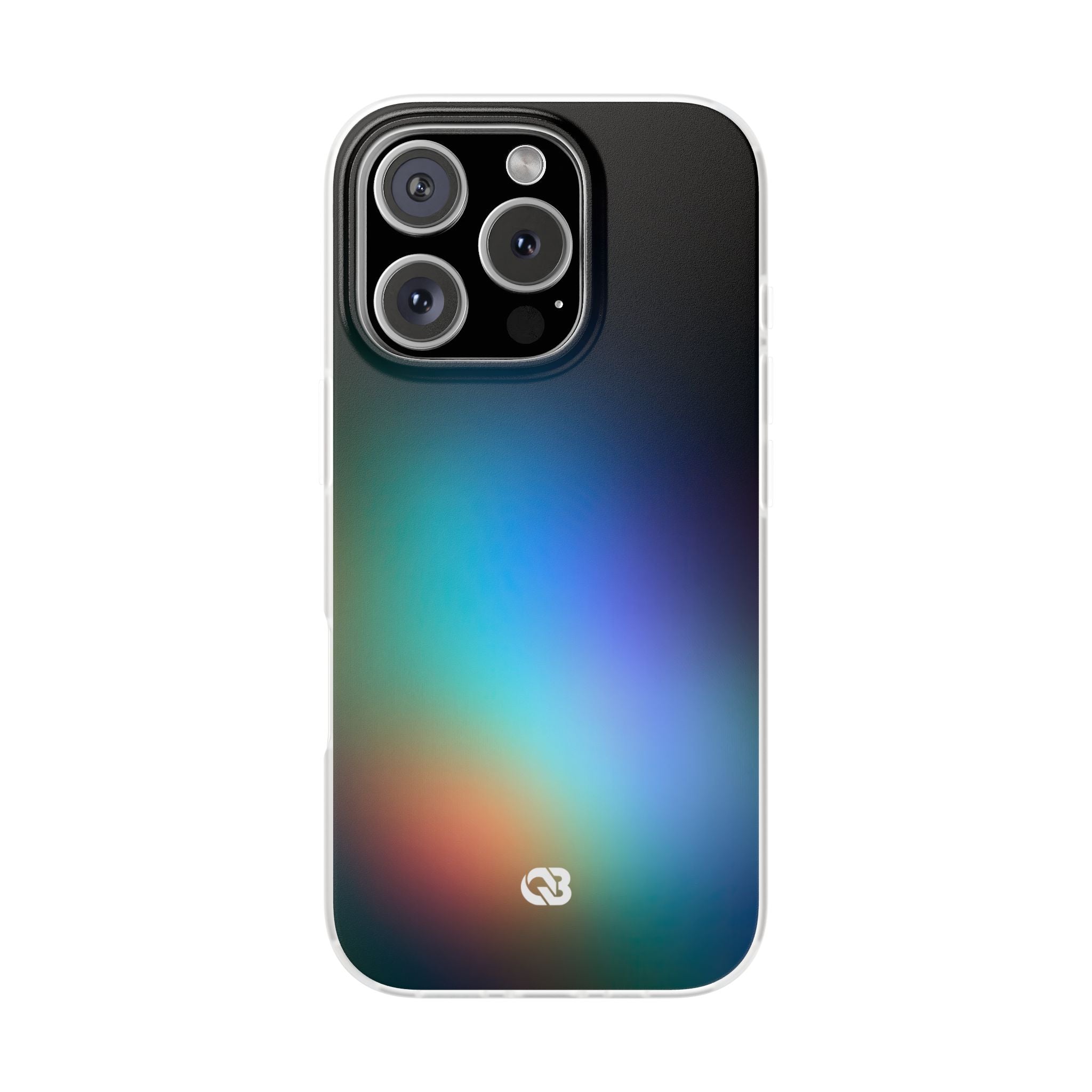Black Lite Phone Case for iPhone - Electric Prism Grain