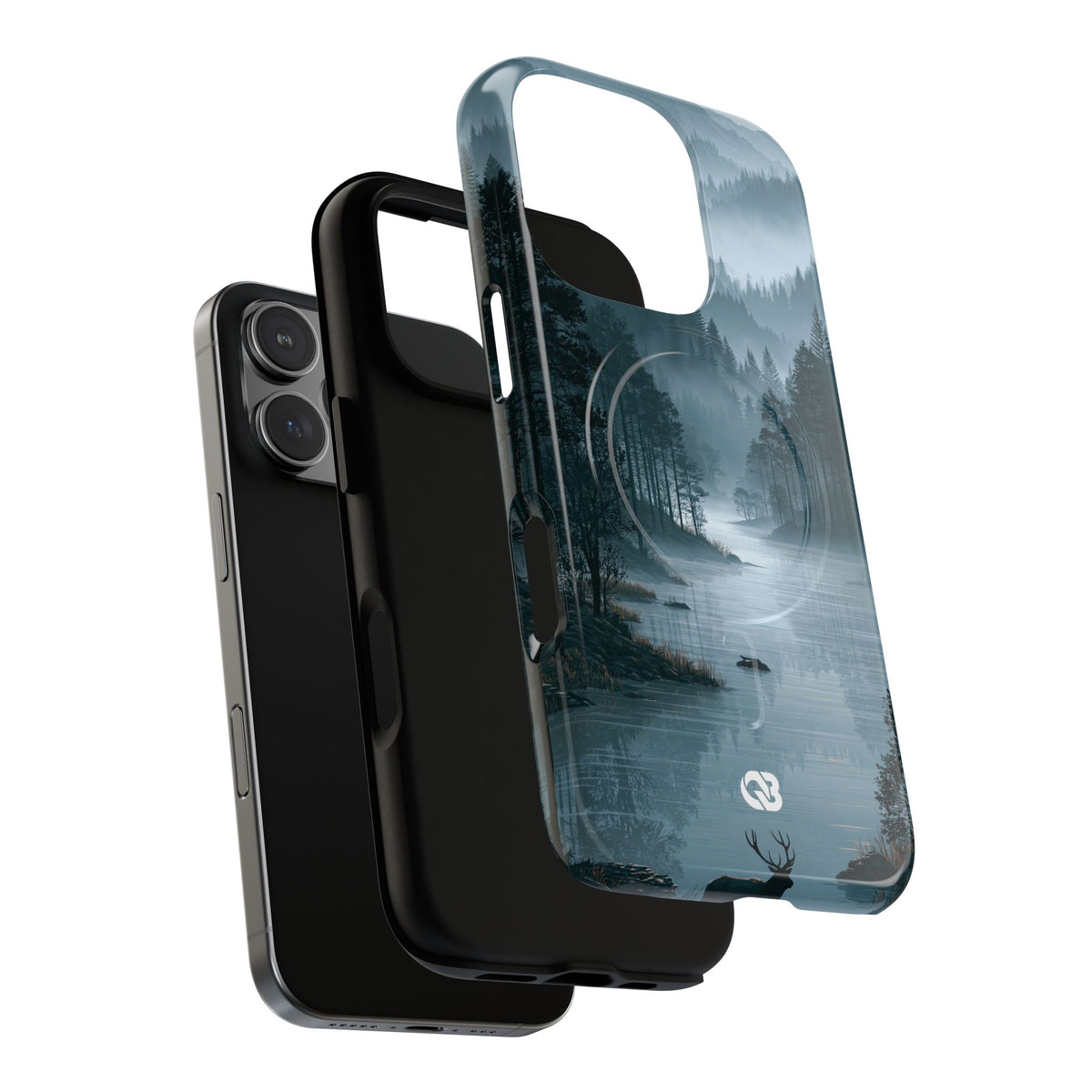 Silent Nordic Fjord · Tough 2.0 Magnetic Phone Case for iPhone · Blue