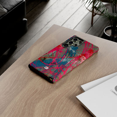 Neon Static Drip · Tough Phone Case for Samsung · Pink