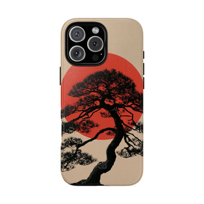 Crimson Pine Solitude · Tough Phone Case for iPhone · Beige