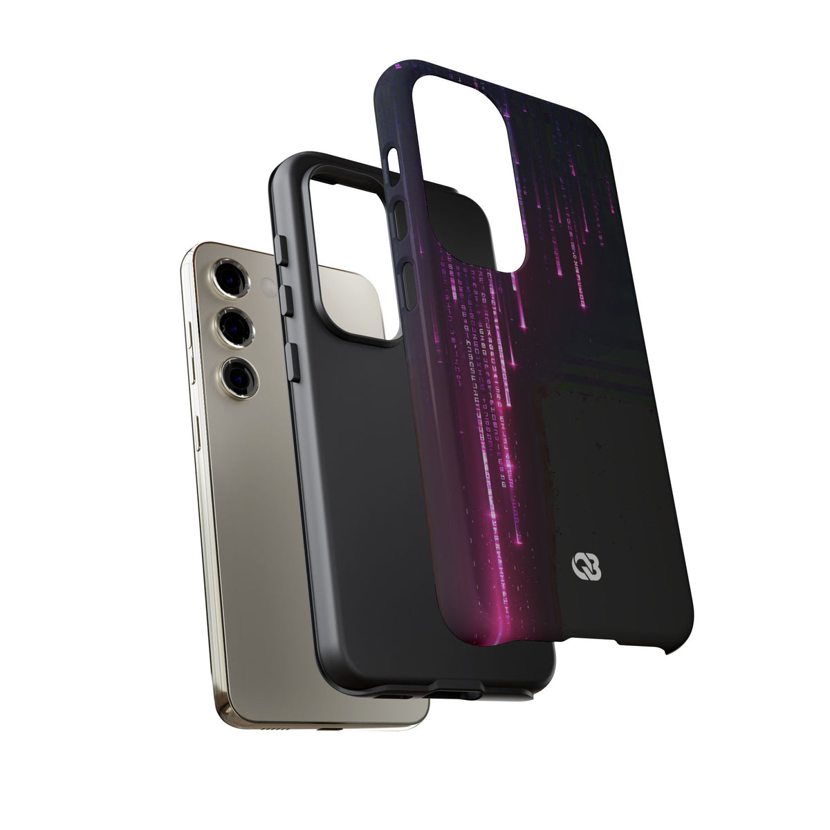 Binary Cascade · Tough Phone Case for Samsung · Black