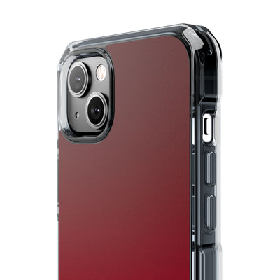 Red Impact MagSafe Phone Case for iPhone - Crimson Velvet Fade