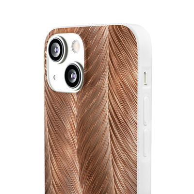 Rose Gold Weave · Lite Phone Case for iPhone ·  Brown