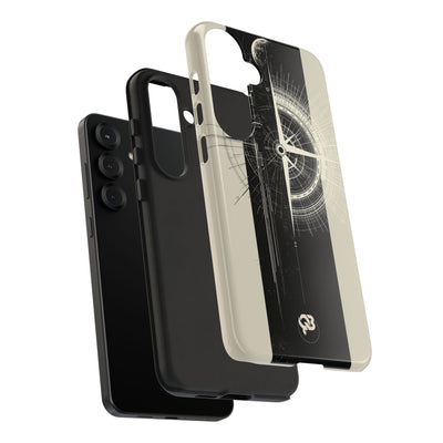 Beige Tough Phone Case for Samsung - Zenith Vector Spire