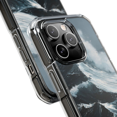 Nordic Swell · Clear Impact Magnetic Phone Case for iPhone · Blue