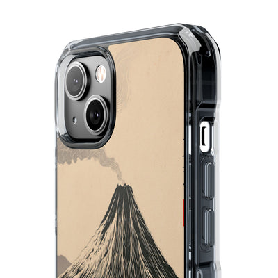 Beige Impact MagSafe Phone Case for iPhone - Obsidian Ink Summit