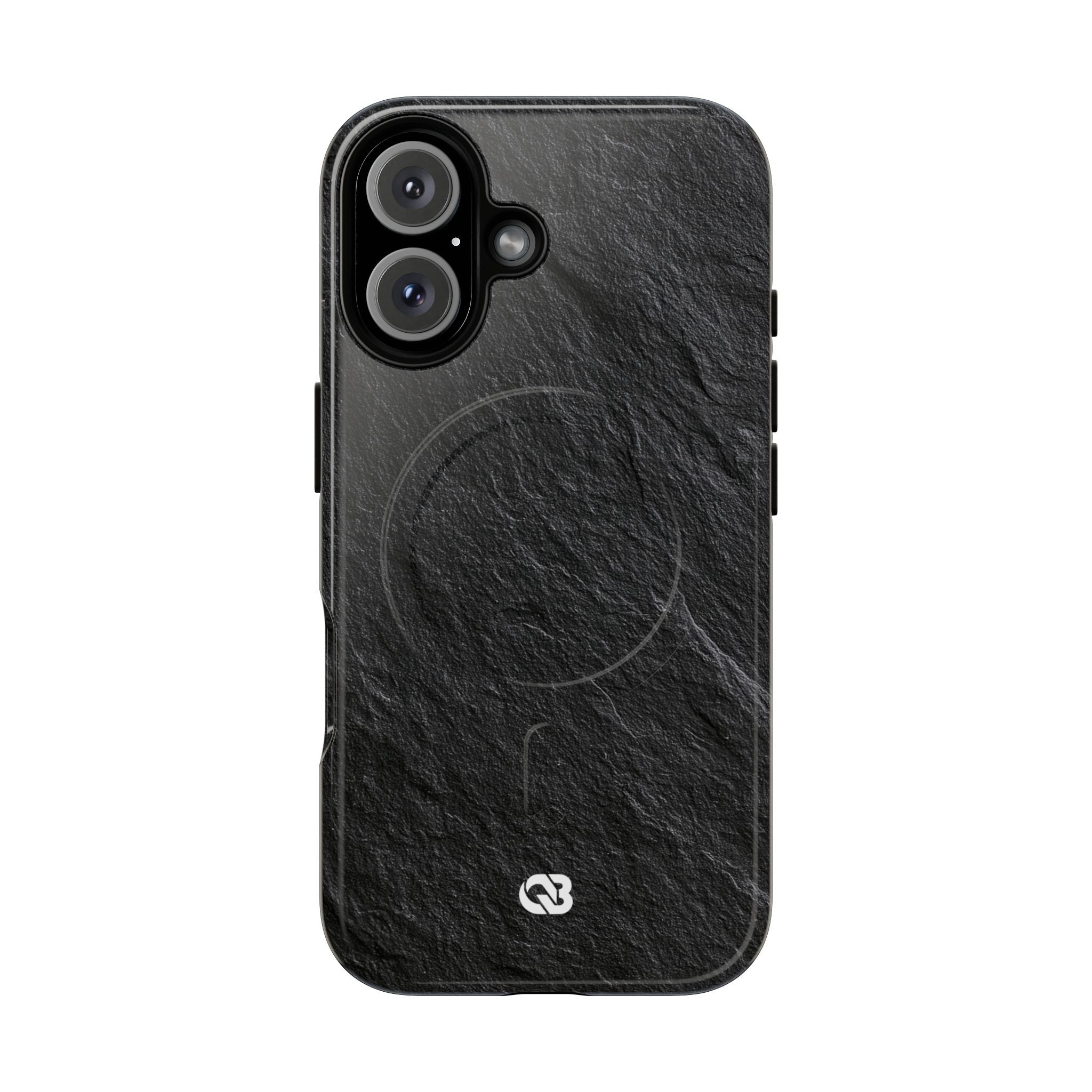 Black Tough 2.0 Magsafe Phone Case for iPhone - Raw Obsidian Slate