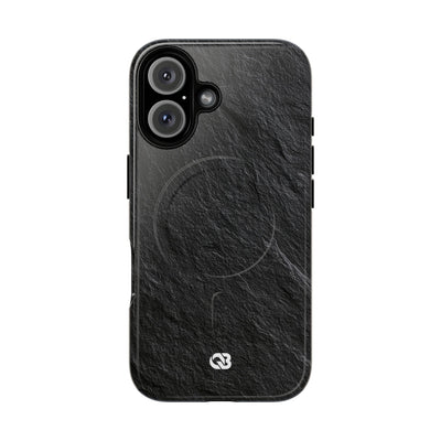 Black Tough 2.0 Magsafe Phone Case for iPhone - Raw Obsidian Slate