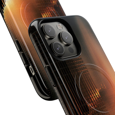 Luminous Grid · Tough 2.0 Magnetic Phone Case for iPhone · Black
