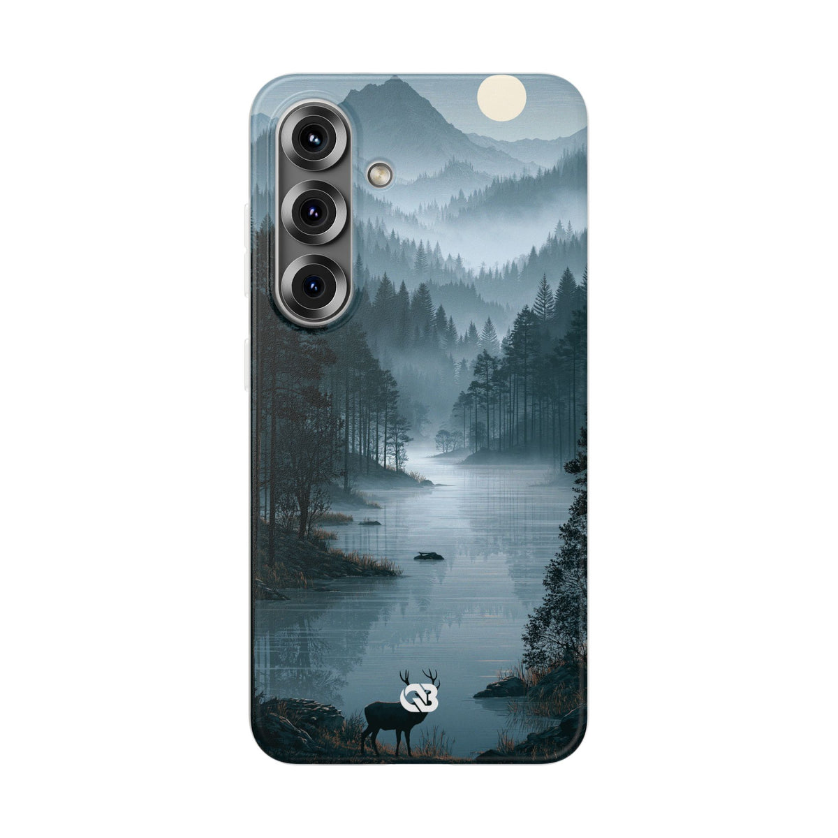 Silent Nordic Fjord · Lite Phone Case for Samsung · Blue