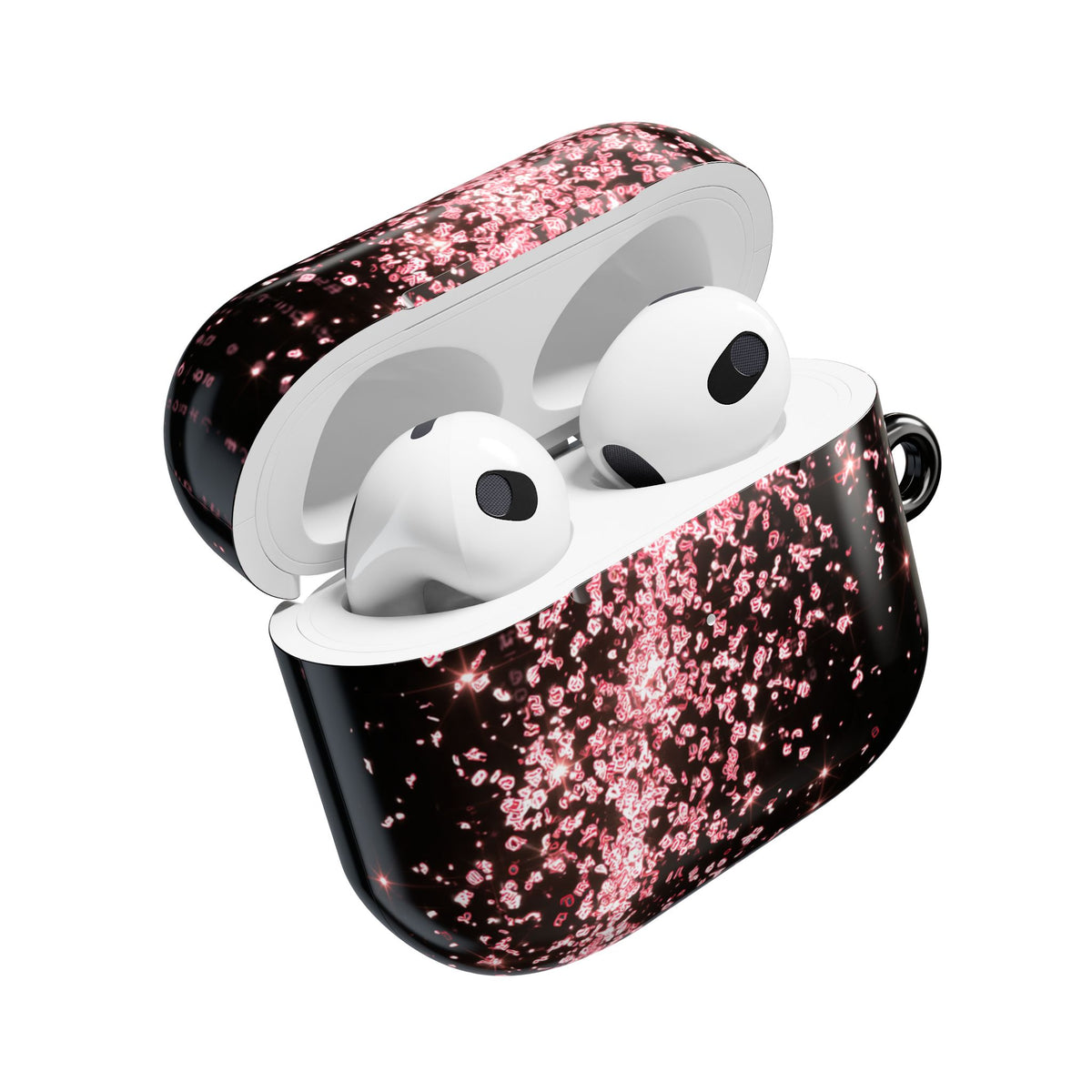 Rose Digital Cascade · Hard Case for AirPods & AirPods Pro · Pink